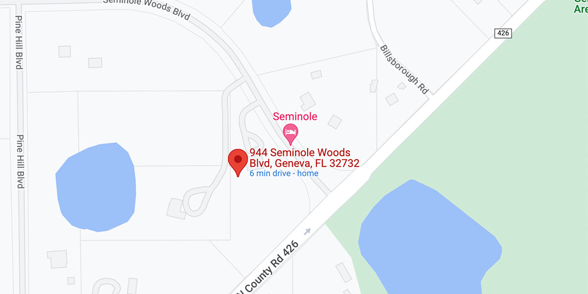 Map of Seminole Woods Entrance